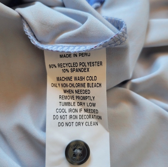 Greyson SILVER HAIRED BATS POLO, Heron, NWT $118 Men's Size XL - Picture 4 of 4